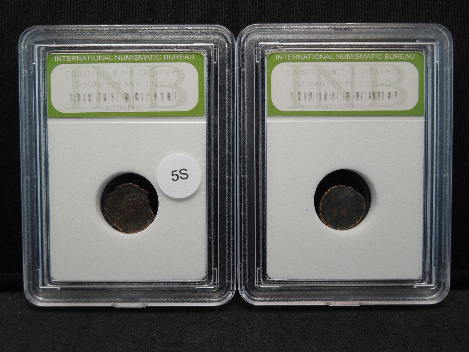 (2) Ancient Roman Coins Graded By INB (1 of 9)