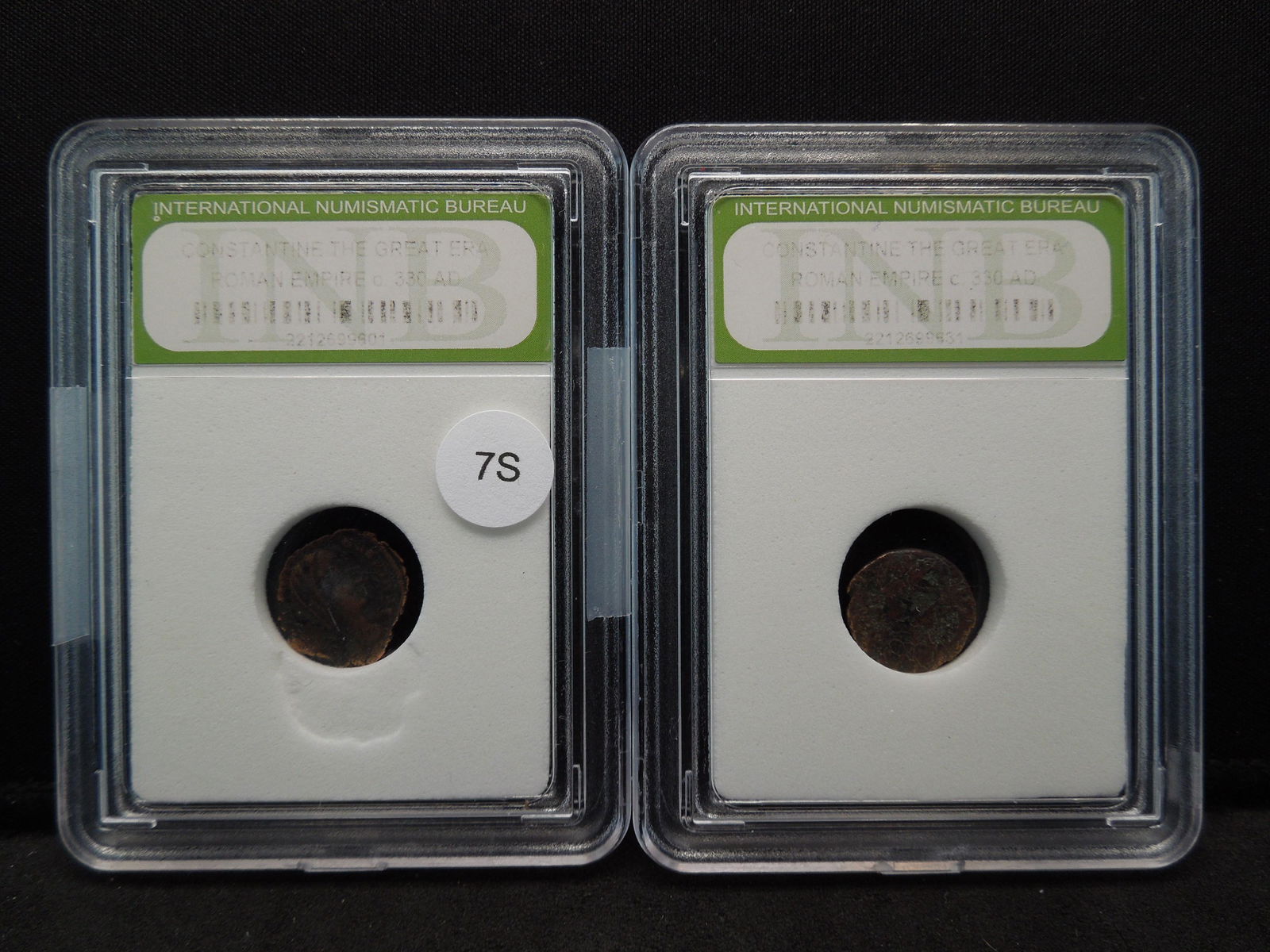 (2) Ancient Roman Coins Graded By INB (1 of 9)