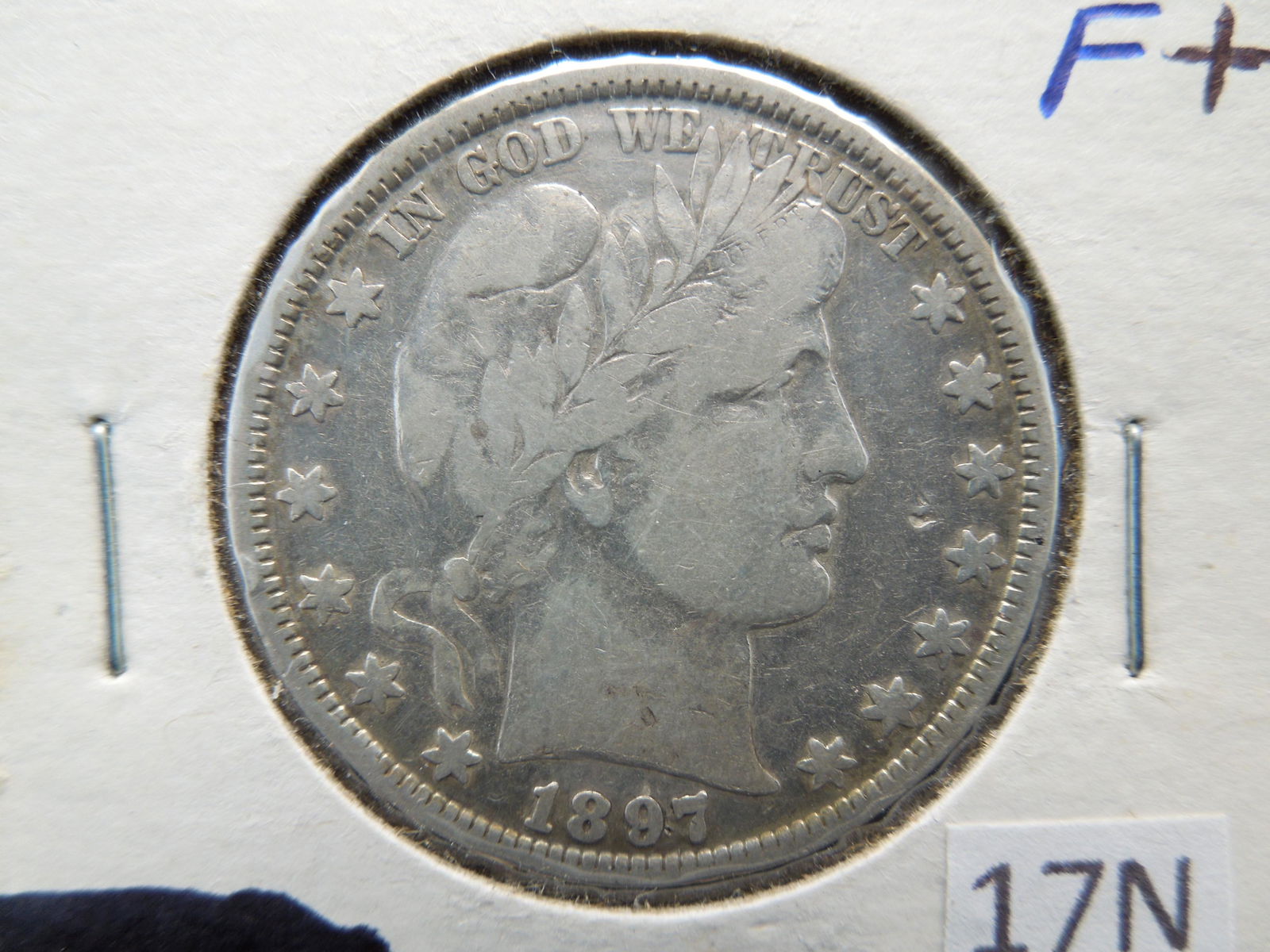 1897 Barber Half Dollar. (1 of 3)