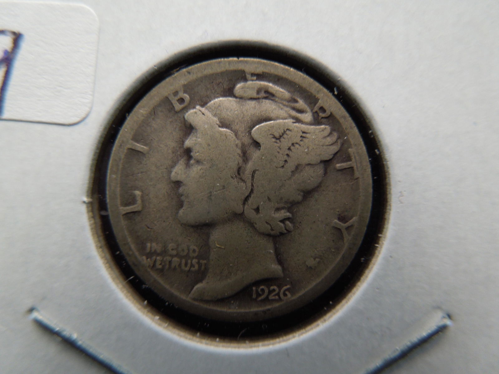 1926-S Mercury Dime.  Nice detail.  Semi-Key. (1 of 3)