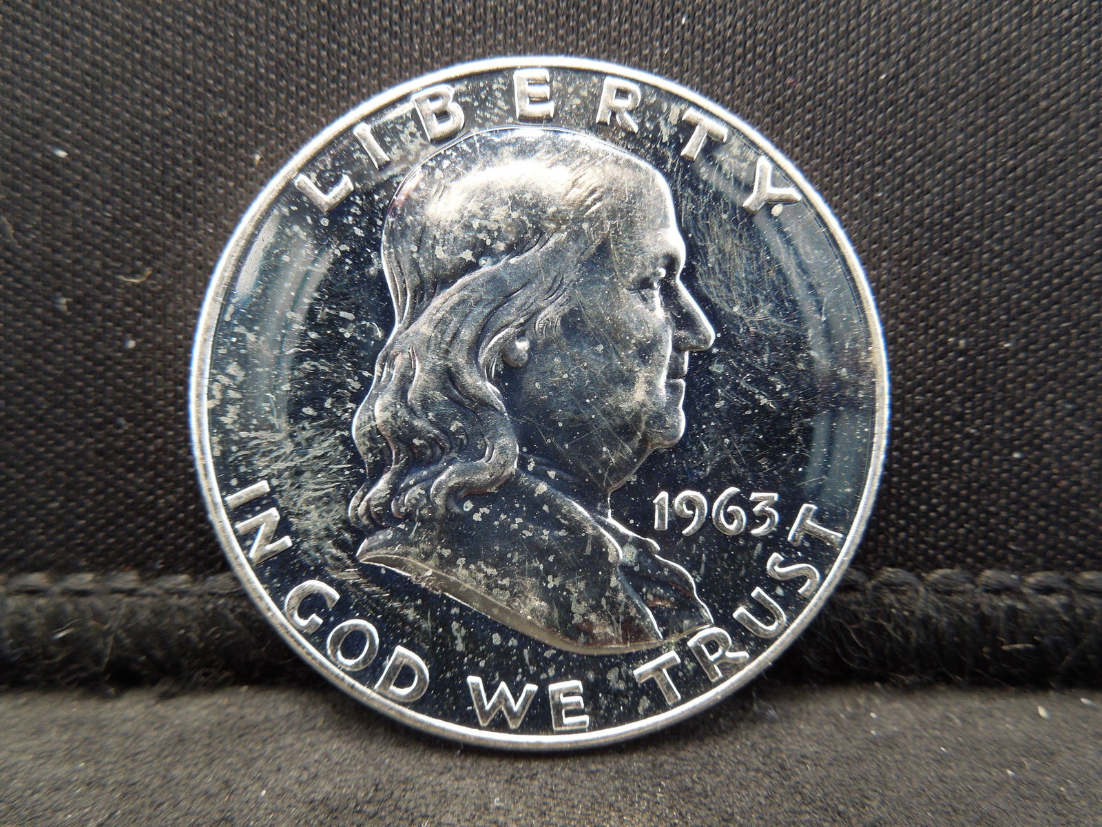 1963 Proof Benjamin Franklin Half Dollar. (1 of 2)