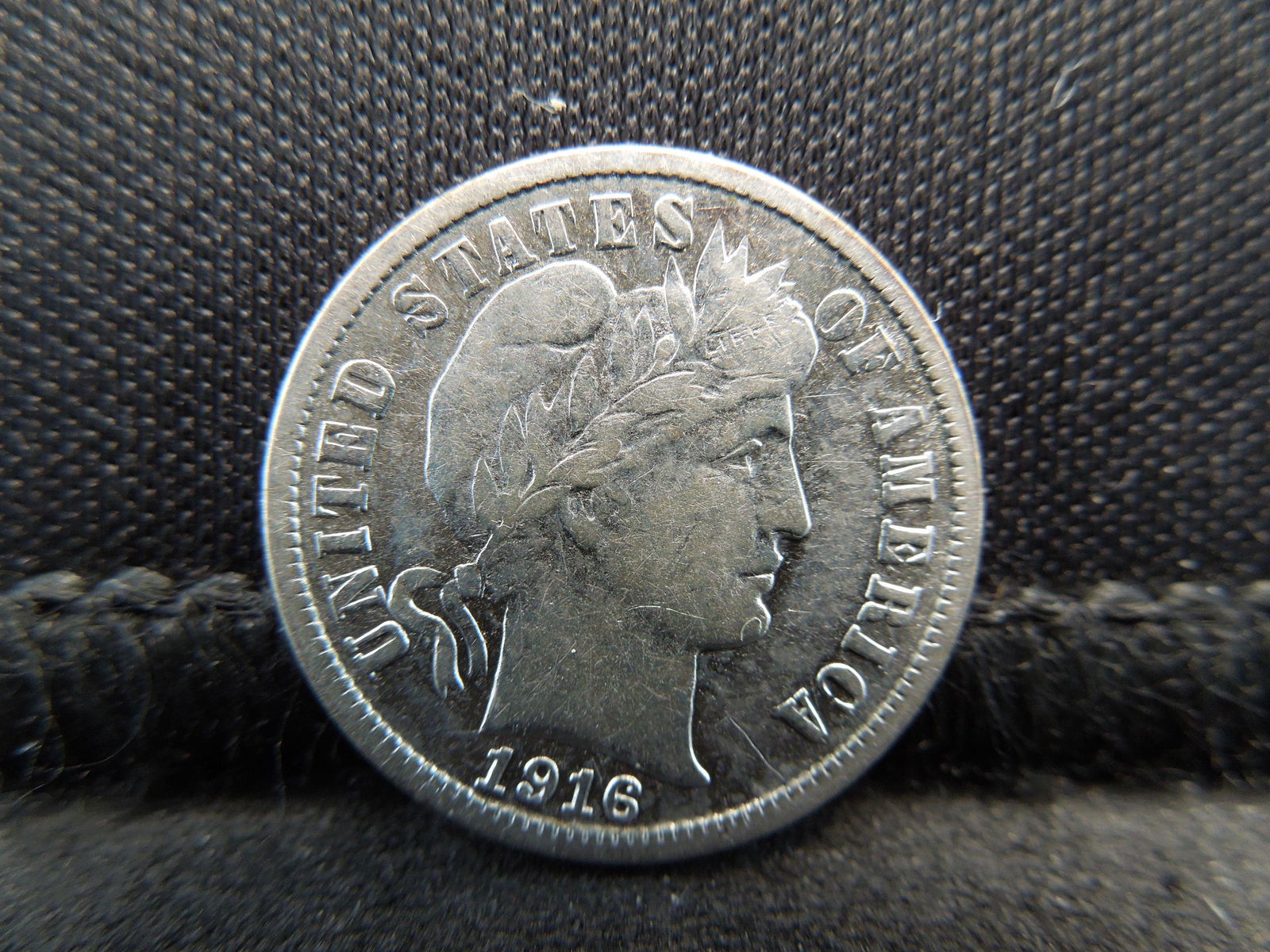1916-S High Grade Barber Dime.  Full Bold Liberty. (1 of 2)