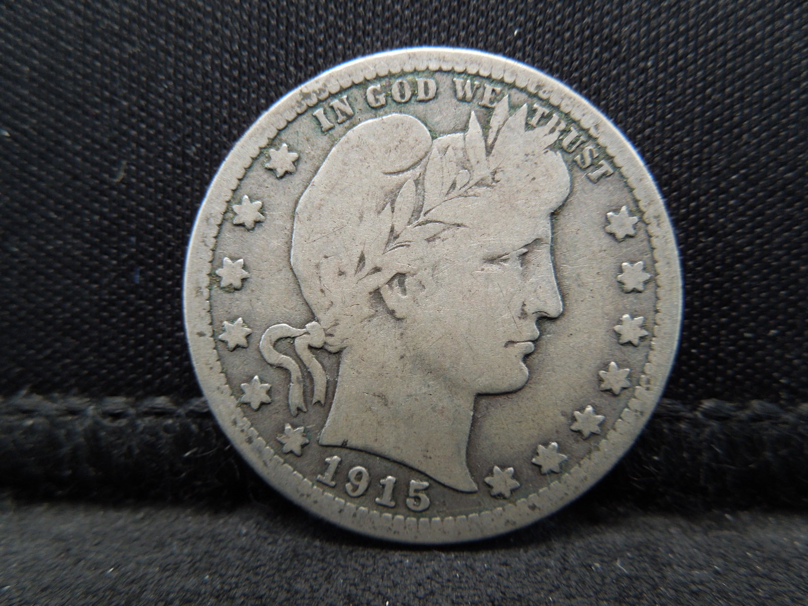 1915-D Barber Quarter.  Nice Original Coin. (1 of 2)