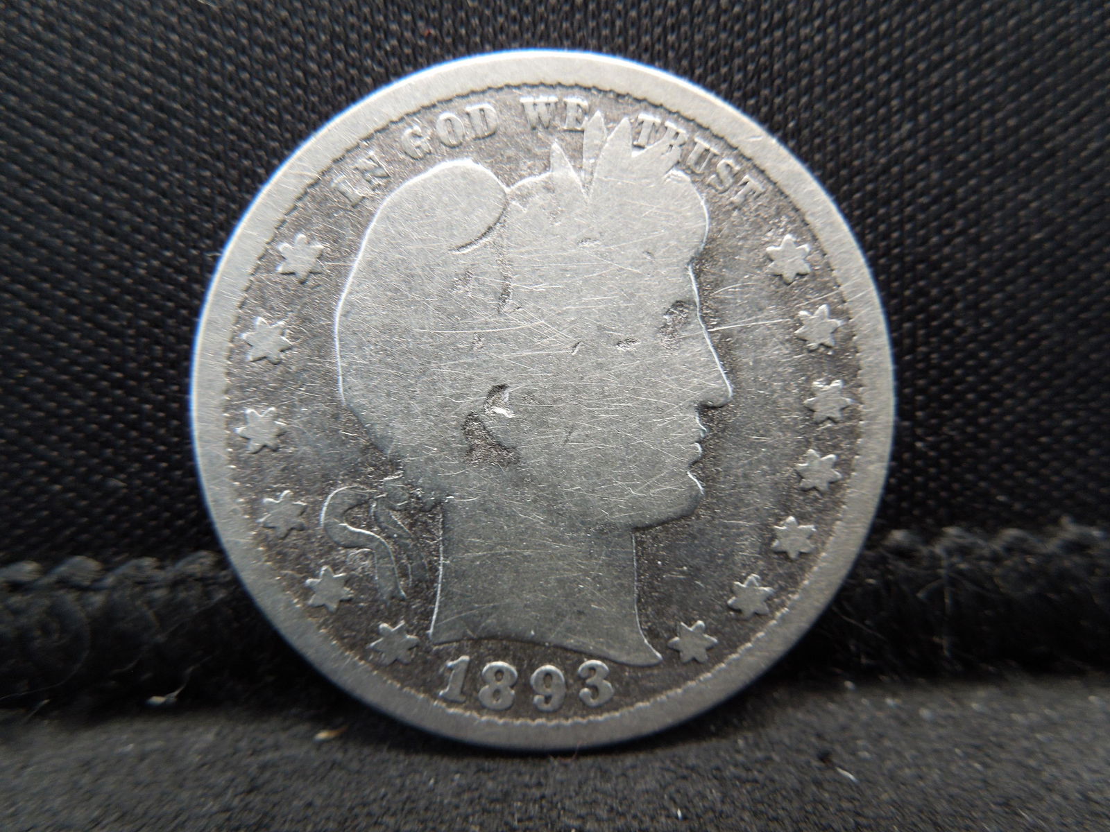 1893-S Semi-Key Date Barber Quarter. (1 of 2)