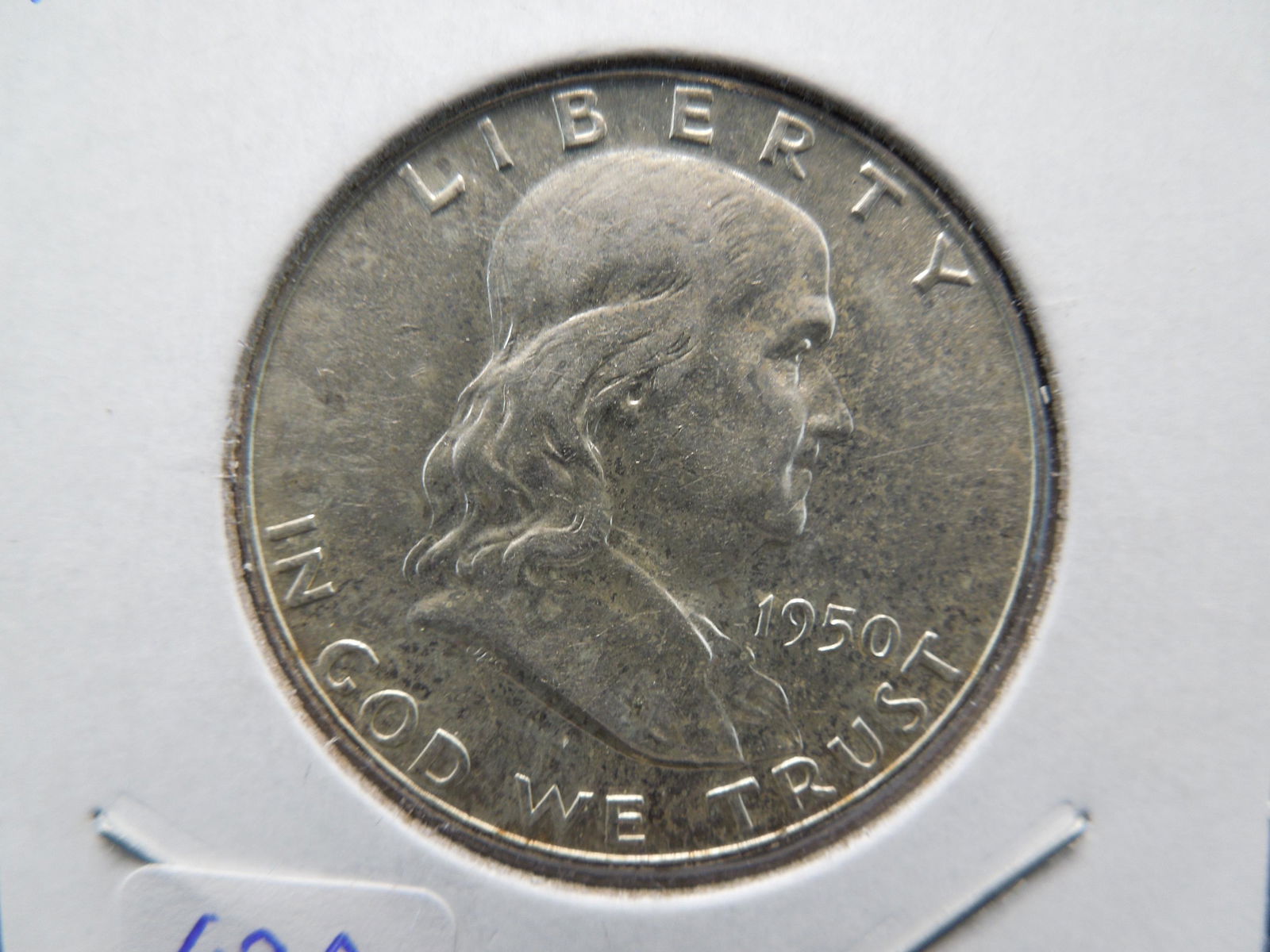 1950 Franklin Half.  Almost Uncirculated. (1 of 3)