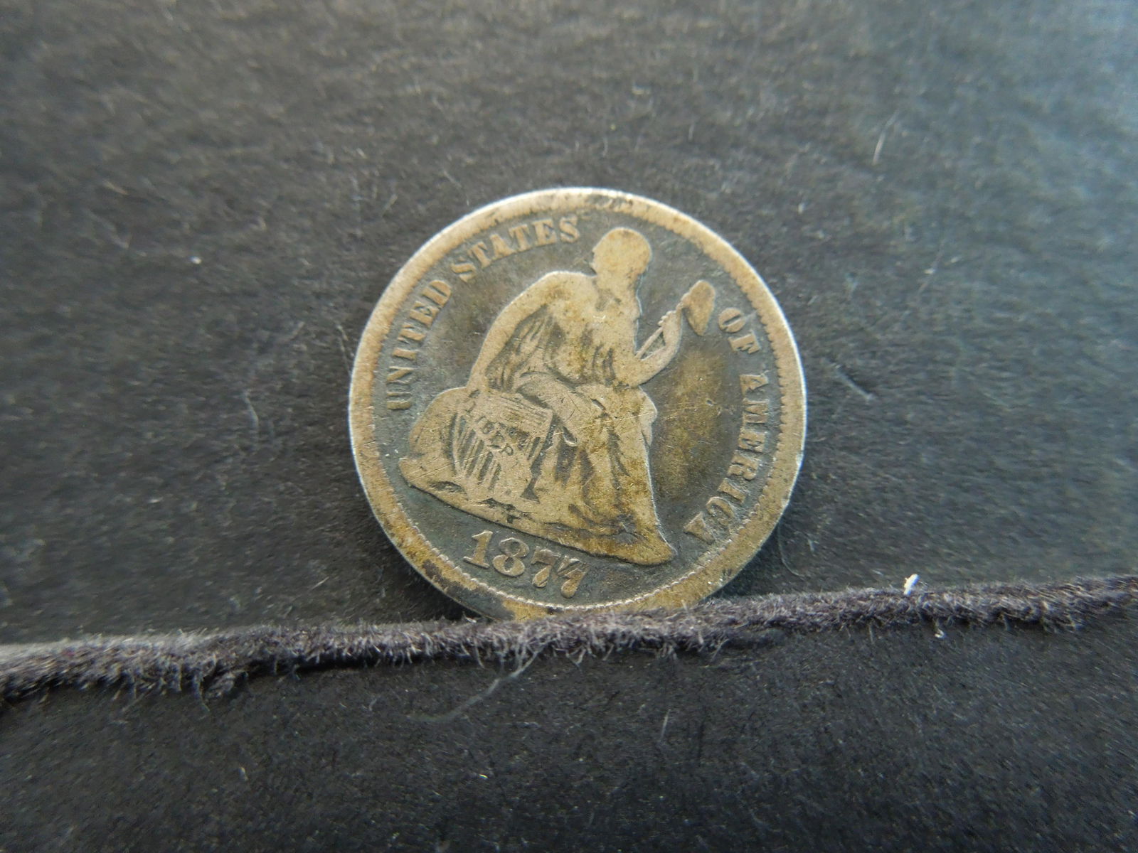 Rare 1877 CC Seated Liberty Dime (1 of 2)