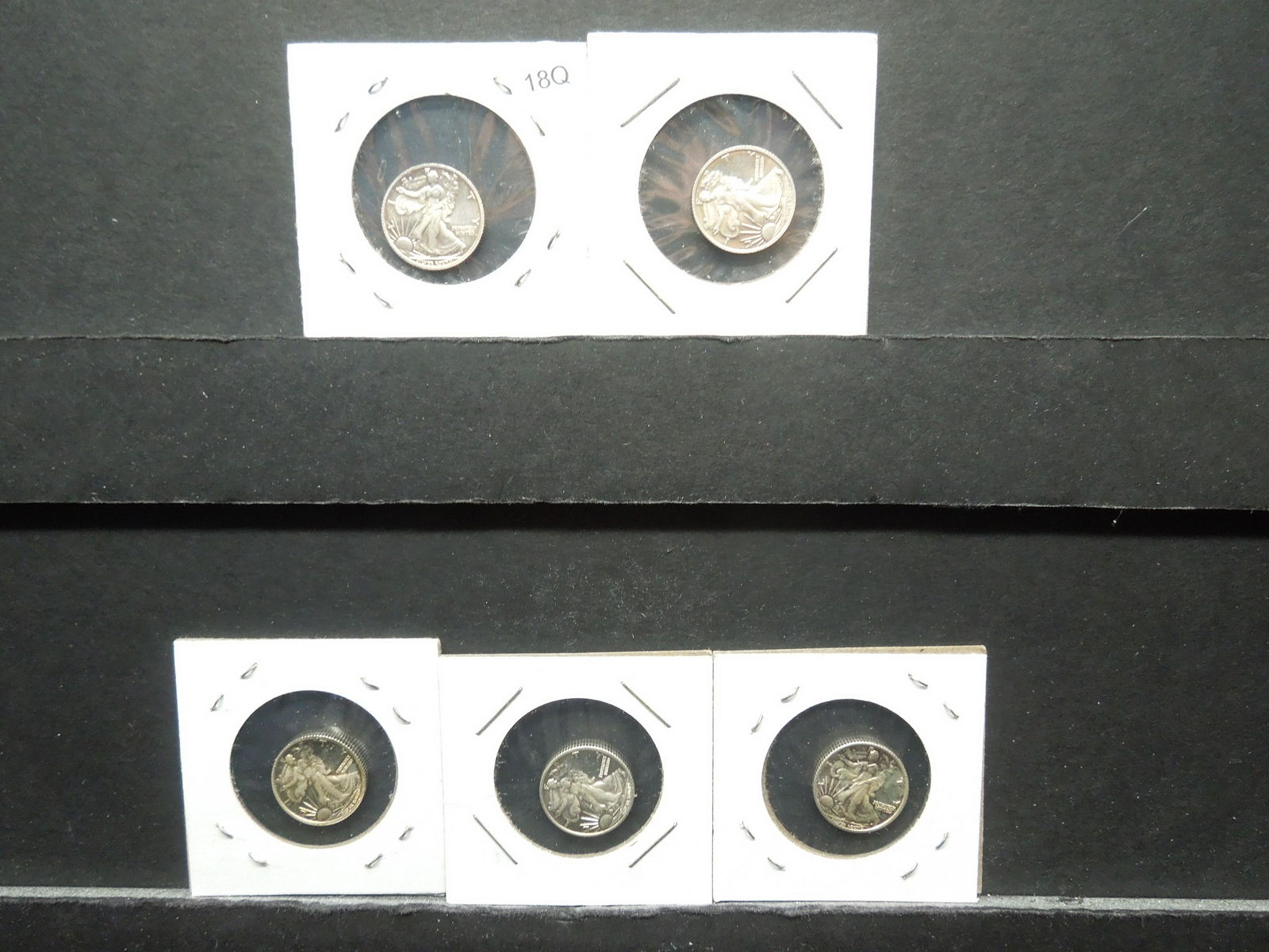 (5) Mini Walking Liberty Half Dollars, 1/10 Troy Oz (1 of 5)