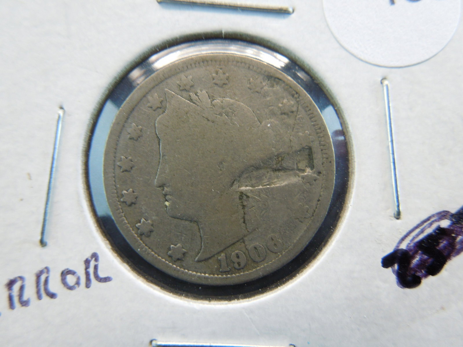 1906 Error V Nickel: 1906 Error V Nickel