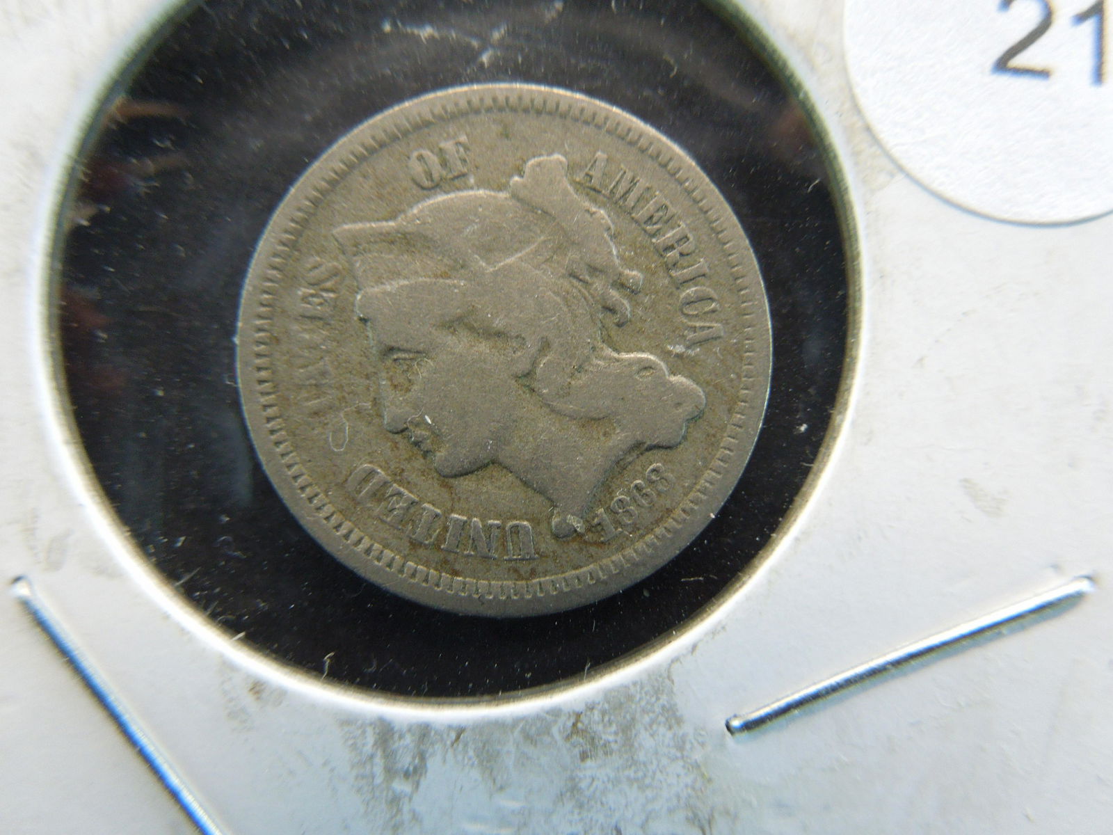 1868 US Three Cent Piece (1 of 3)