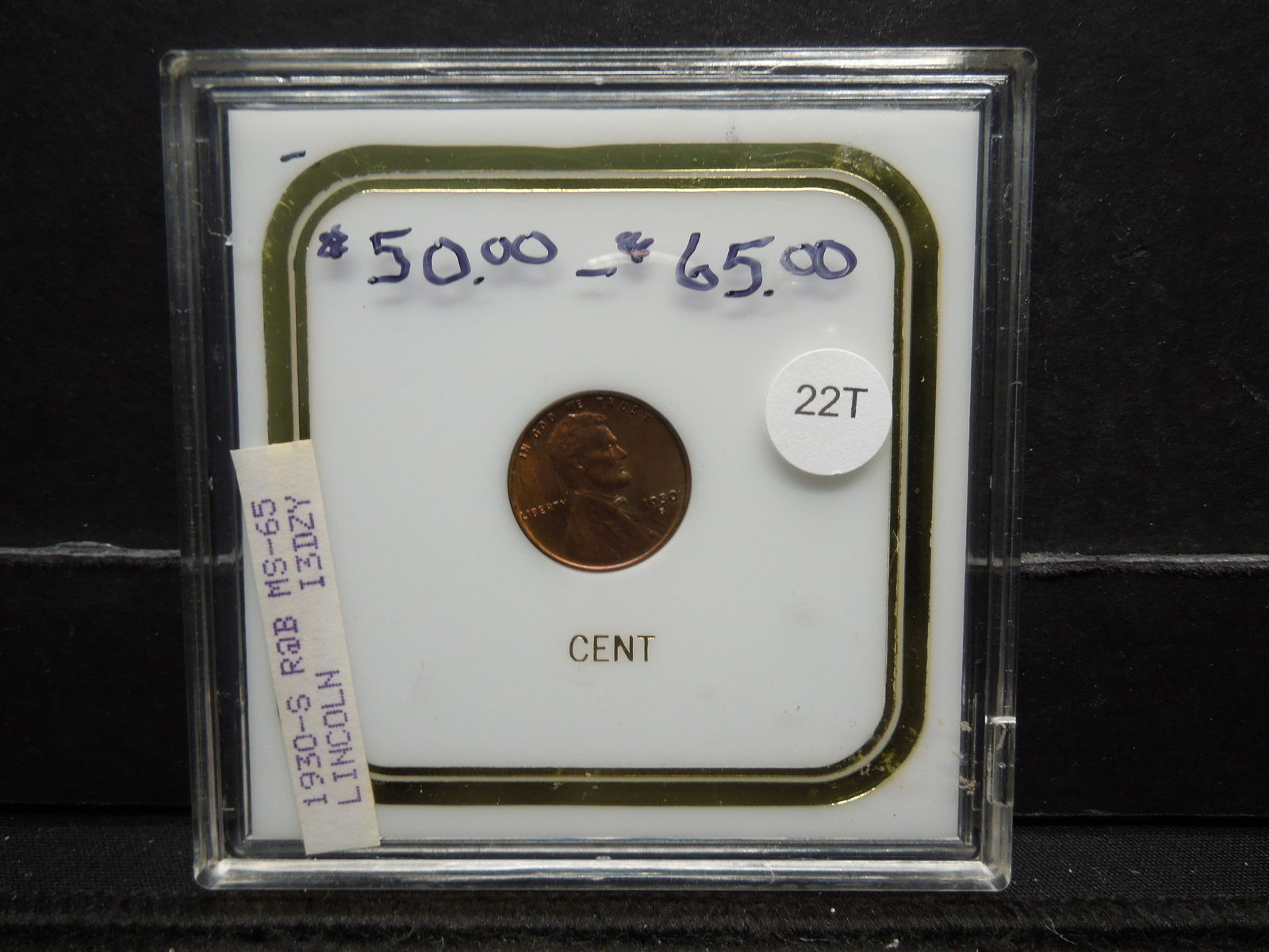 1930 S Wheat Cent In Holder (1 of 3)