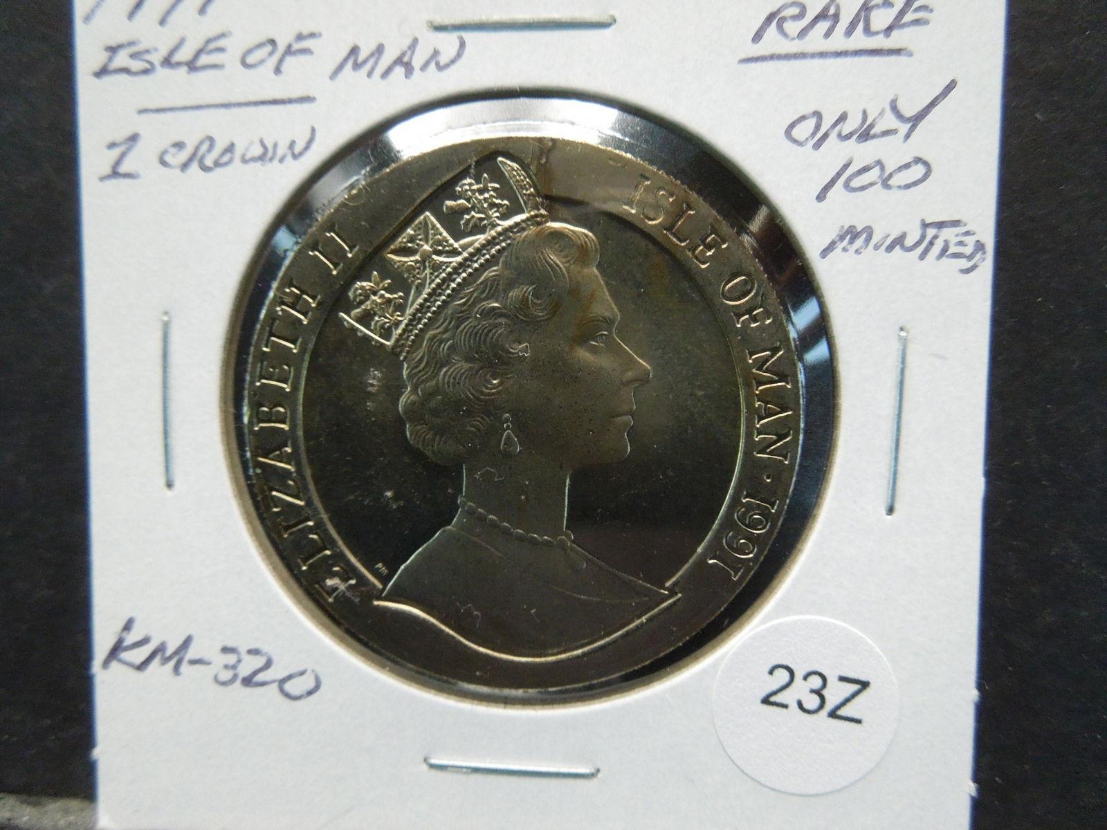 1991 Isle of Man "Americas Cup Challenge" One Crown (1 of 3)