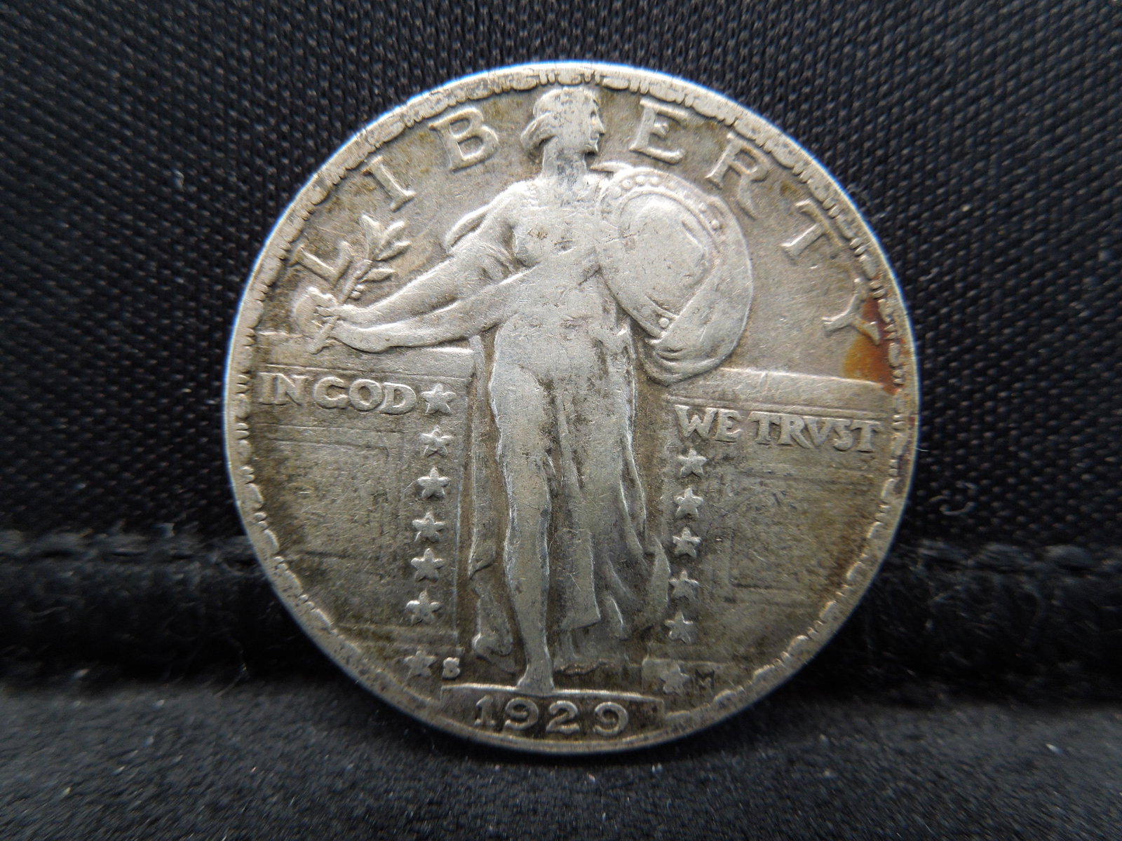 1929-S Standing Liberty Quarter.  VF (1 of 2)