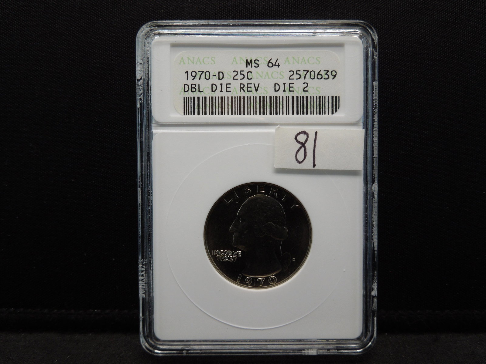 1970-D Washington Quarter Double Die Reverse ERROR. (1 of 4)