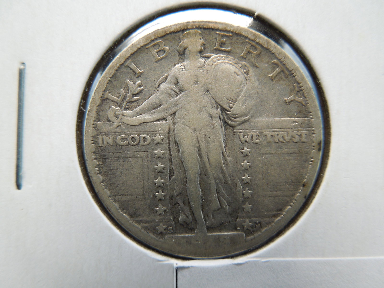 1918-S Standing Liberty Quarter.  VG/Fine (1 of 3)