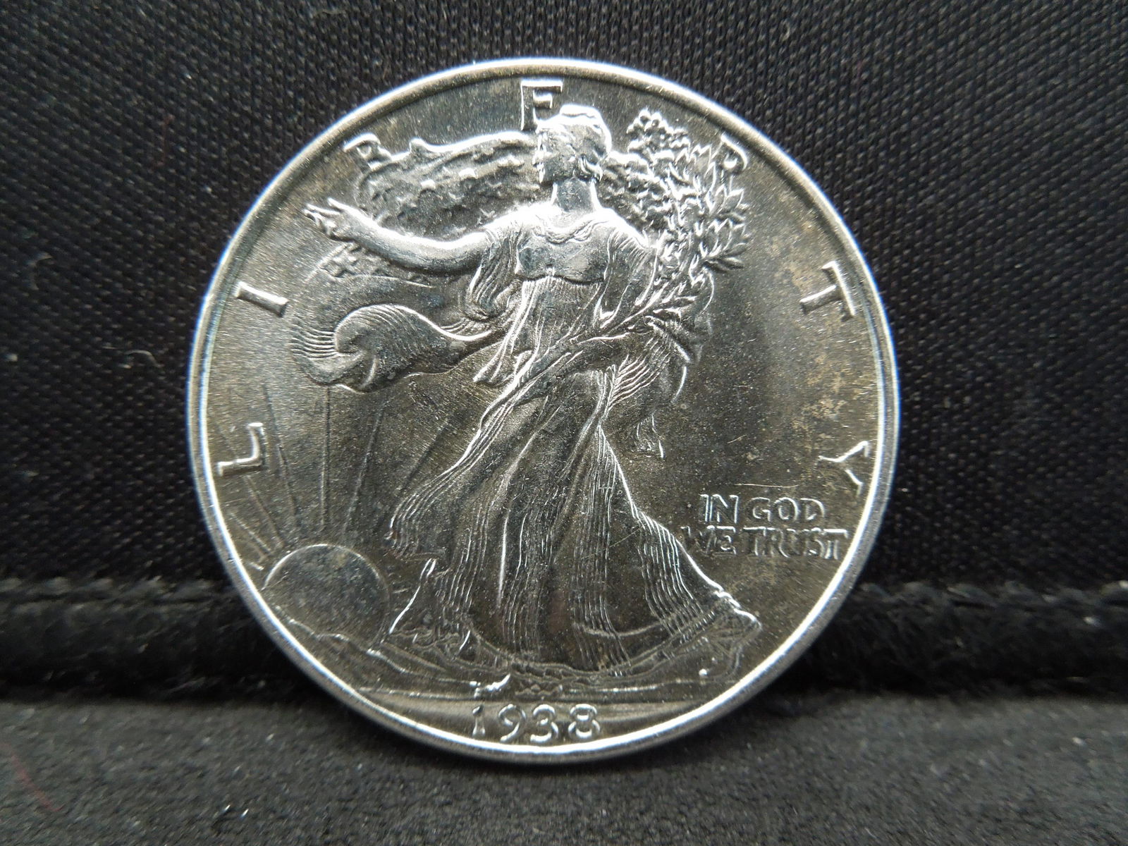 1938 Walking Liberty Half Dollar Gem BU Blast White (1 of 2)