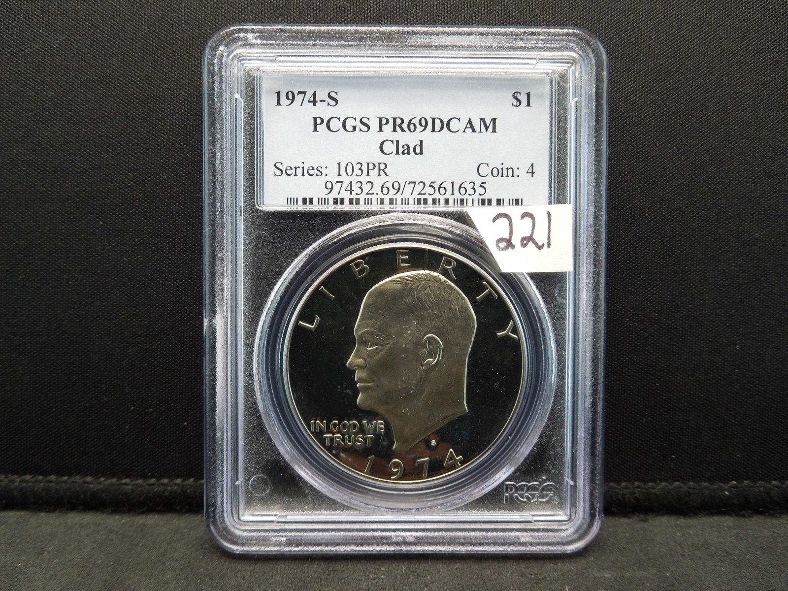 1974 S Ike Dollar PCGS PR69DCAM (1 of 4)