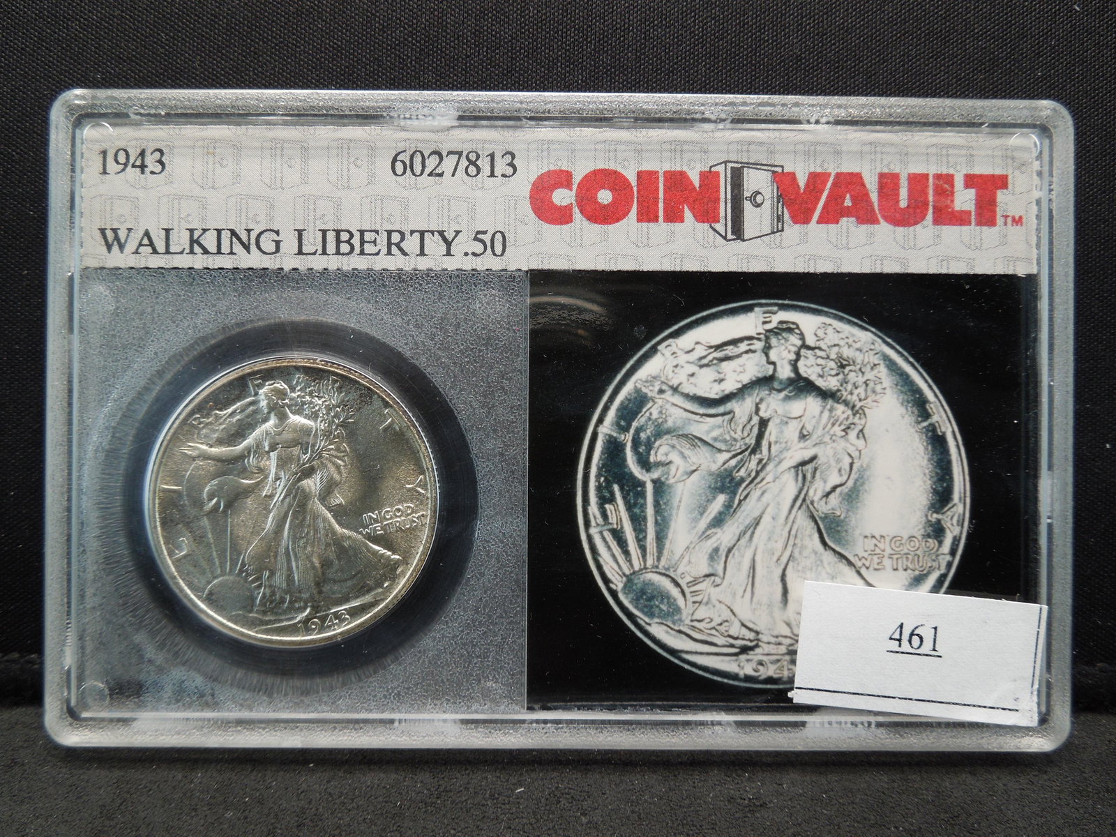 1943 Uncirculated  Walking Liberty Half Dollar In Coin (1 of 4)