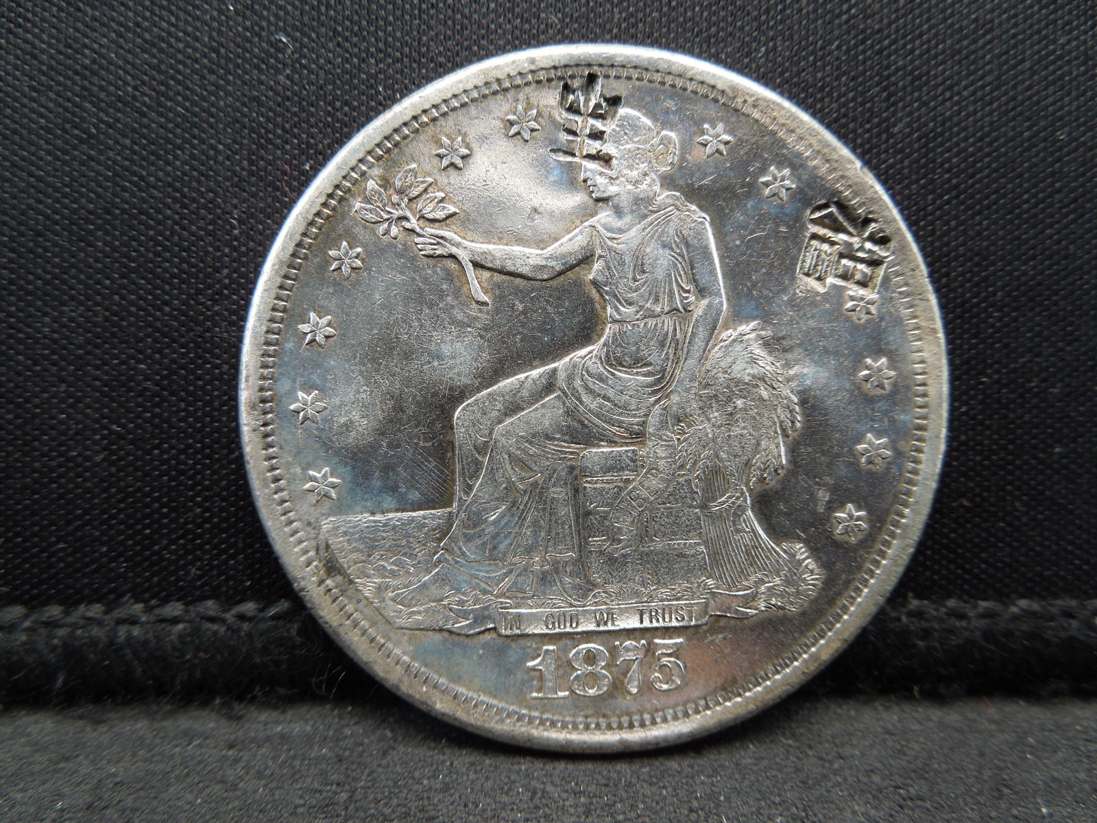 1875 Trade Dollar Chopmarked (1 of 2)