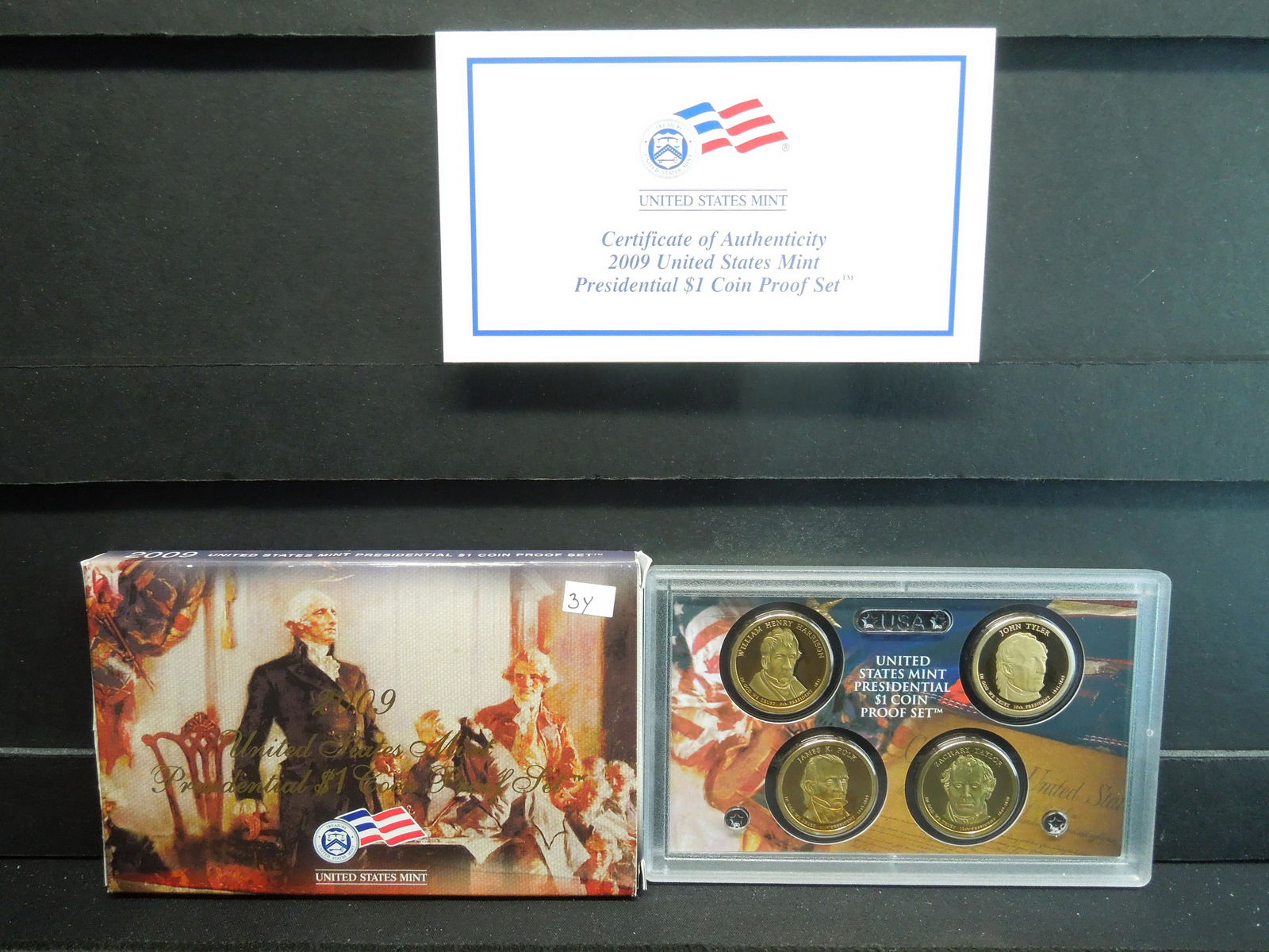 2009 US Mint Presidential $1 Coin Proof Set - With Box (1 of 4)