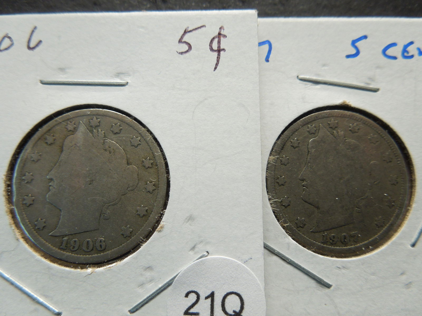 1906, 1907 V Nickels (1 of 3)