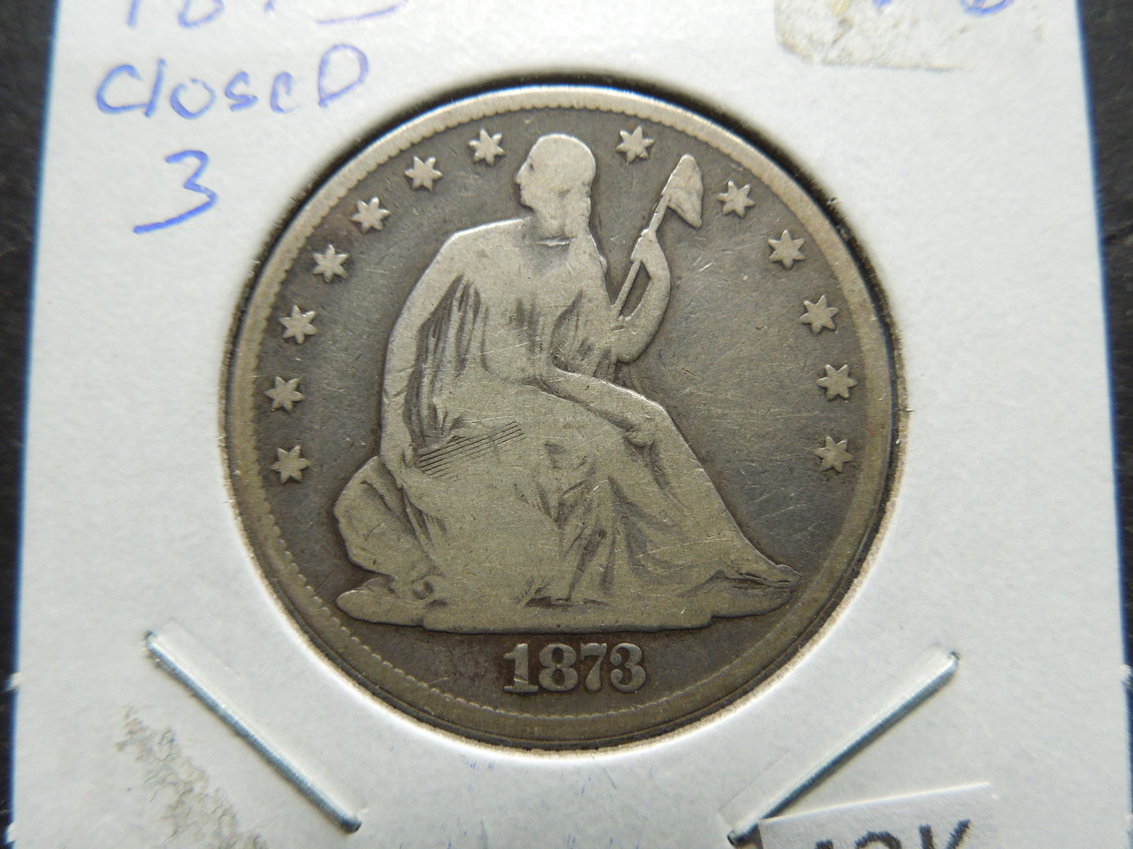1873 Seated Liberty Half Dollar (1 of 3)