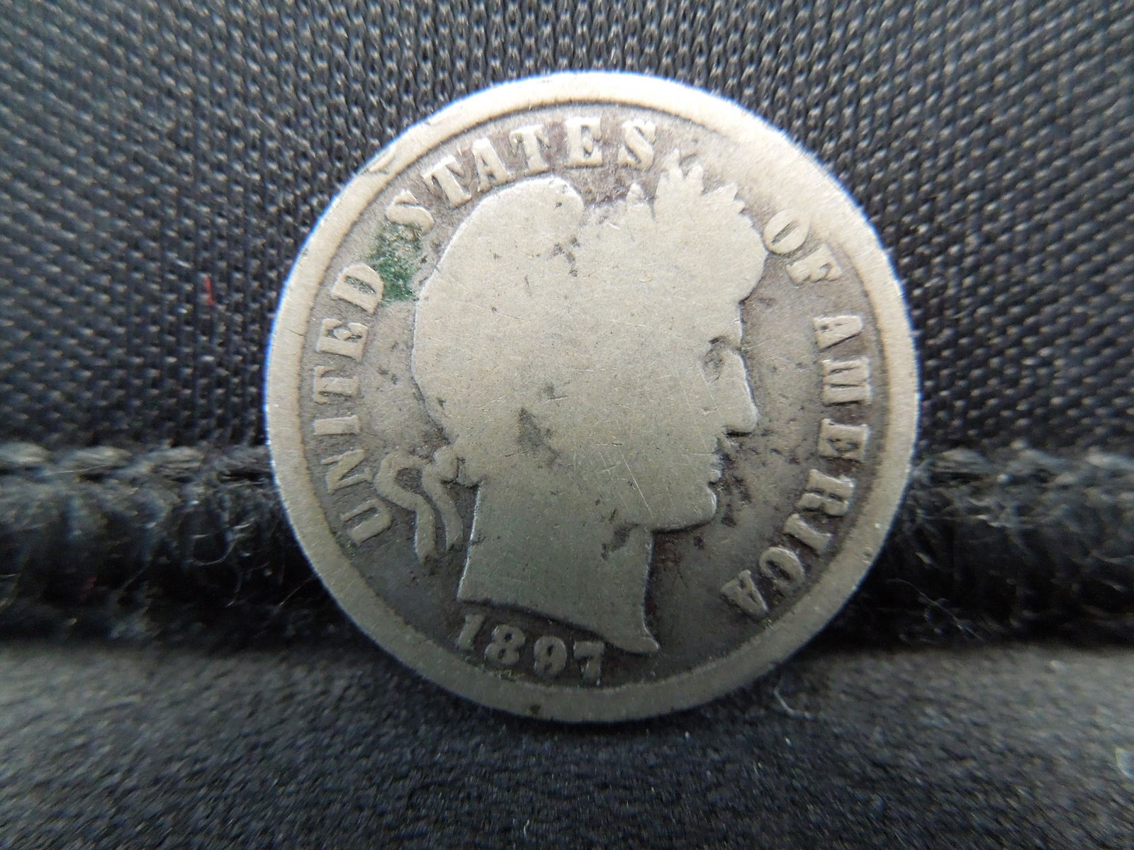1897-S Semi-Key Date Barber Dime. (1 of 2)