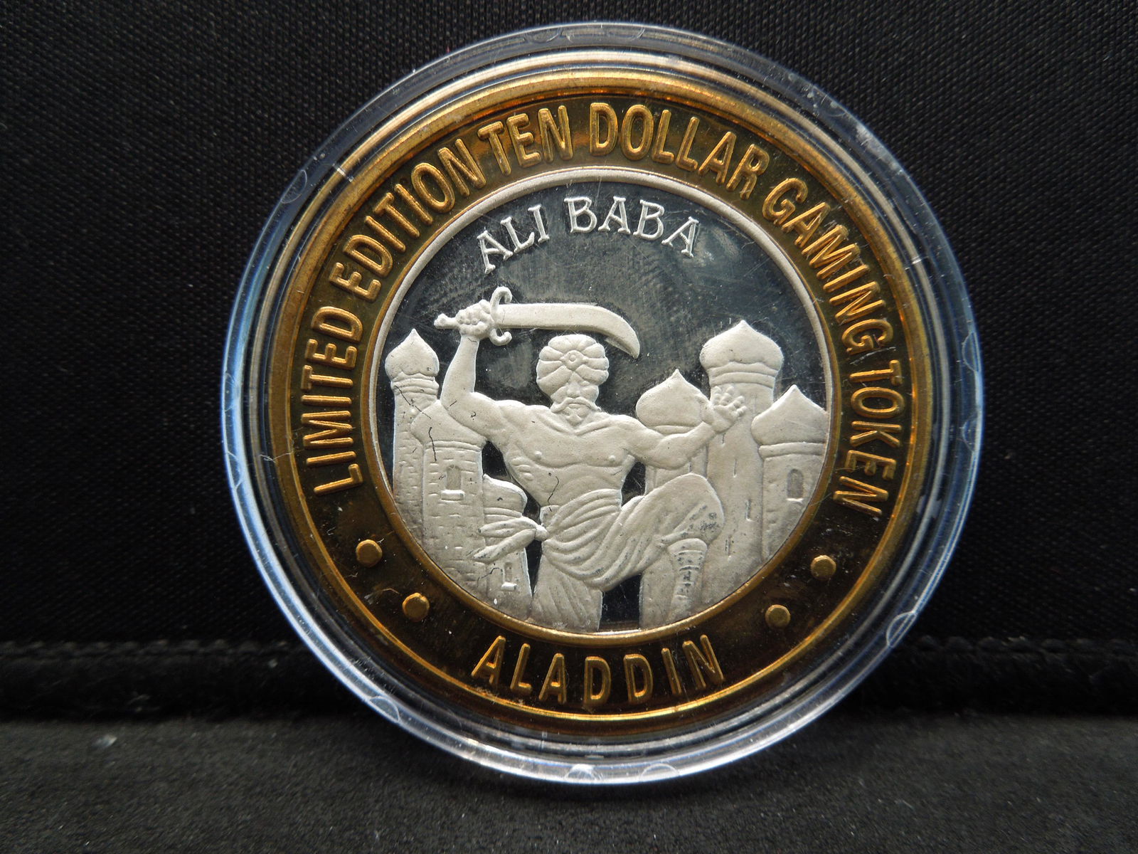 Aladdin Casino Las Vegas Nevada $10 pure silver (1 of 2)