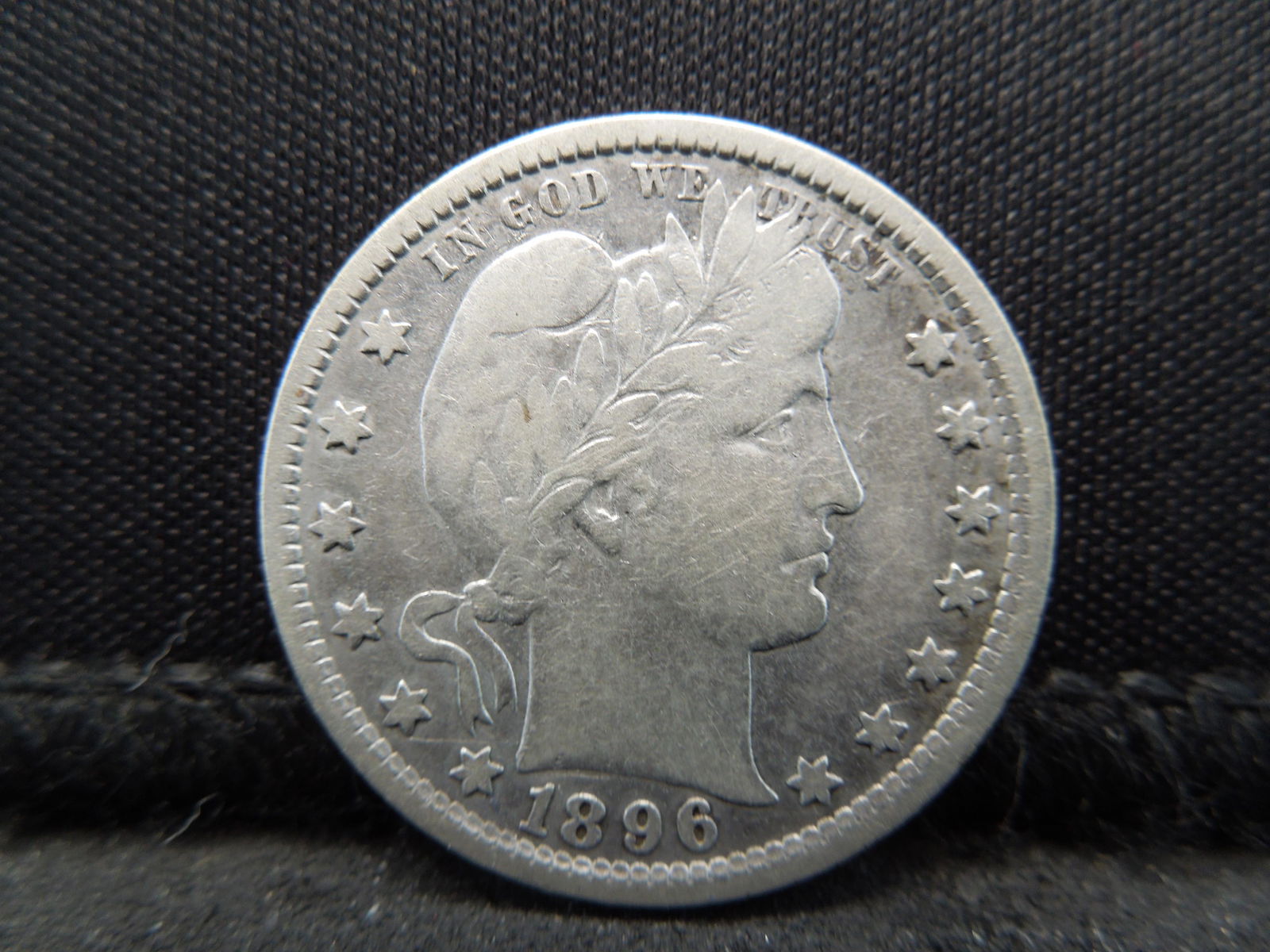 1896-O Key Date Barber Quarter. (1 of 2)