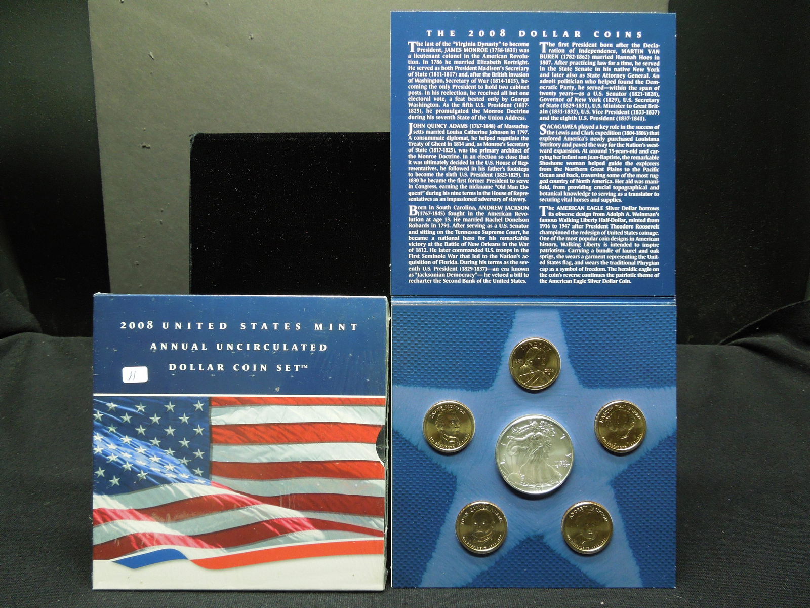 2008 Annual US Mint Dollar Coin Set.  Includes (4) (1 of 4)
