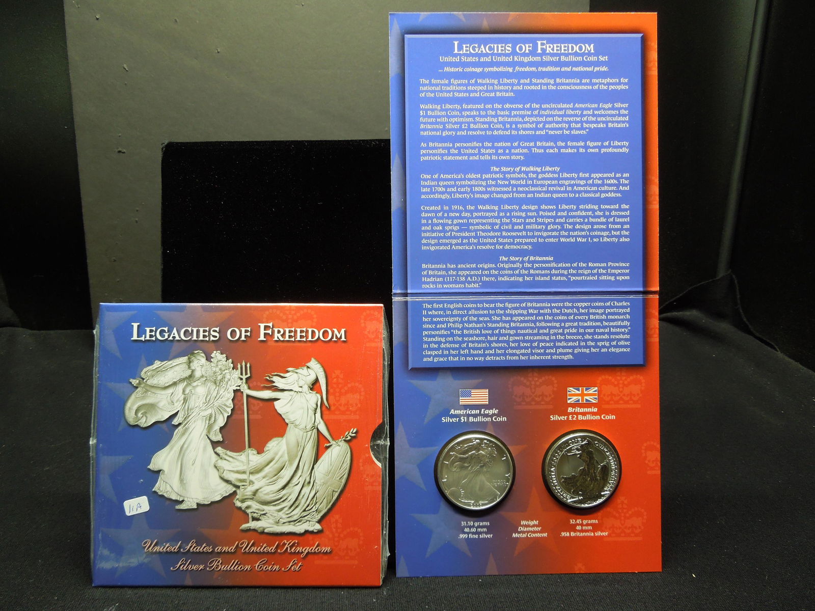 (2) One Ounce .999 “Legacies of Freedom” silver (1 of 5)