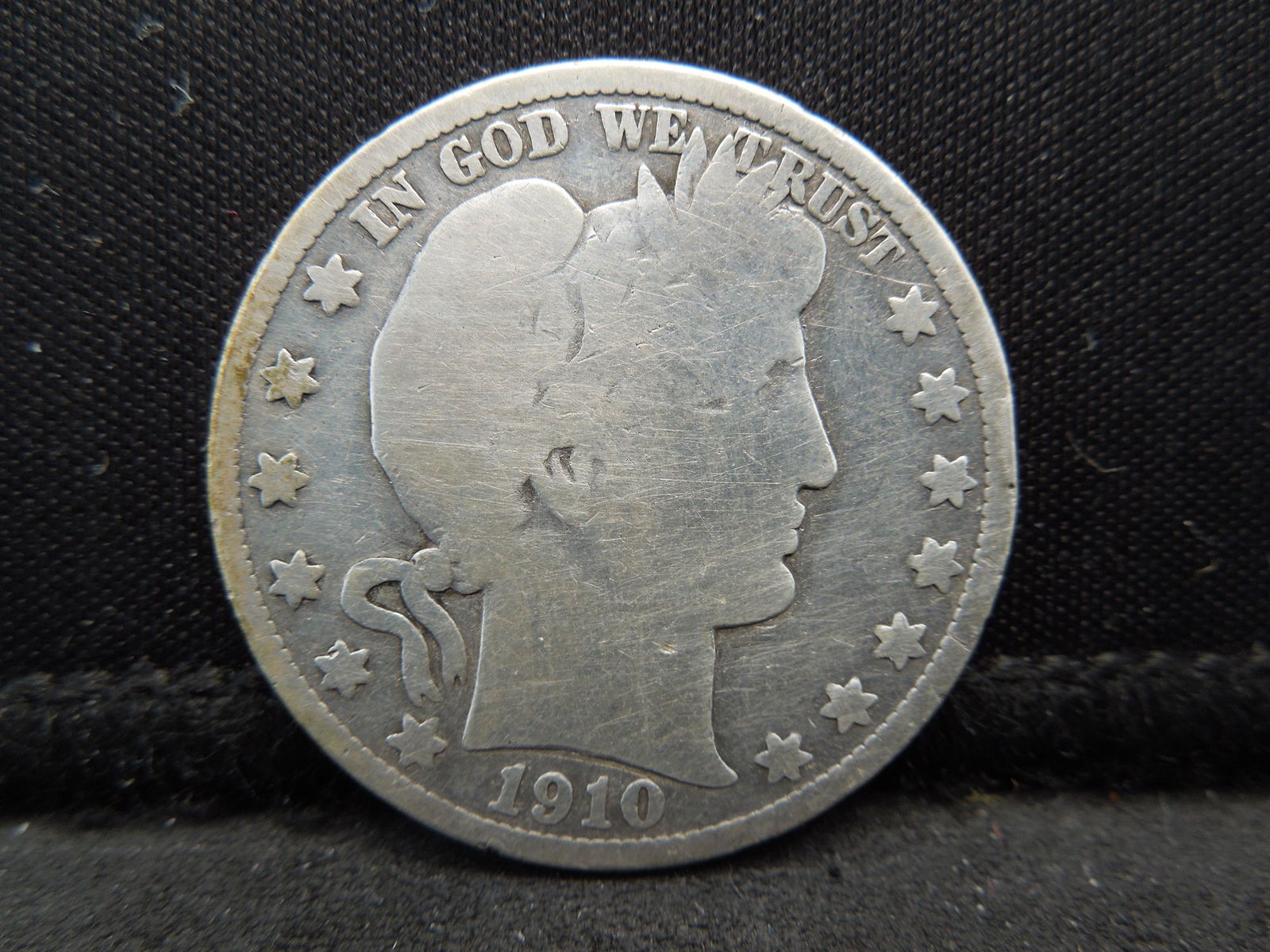 1910 Semi-Key Date Barber Half Dollar. (1 of 2)