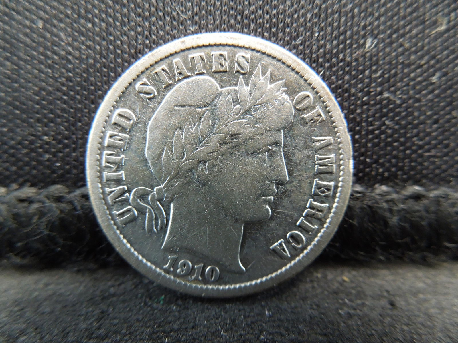 1910-D Barber Dime.  Full Bold Liberty. (1 of 2)