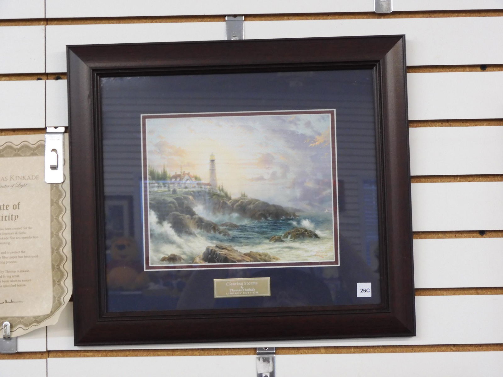 Thomas Kinkade Lithograph for Home Interiors - Framed: Thomas Kinkade Lithograph for Home Interiors - Framed - Shipping not Available For this Item (Pick Up Only)