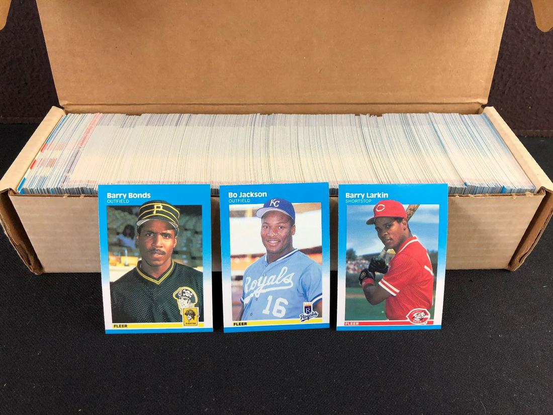 1987 Fleer Baseball Set - Barry Bonds, Bo Jackson, (1 of 2)