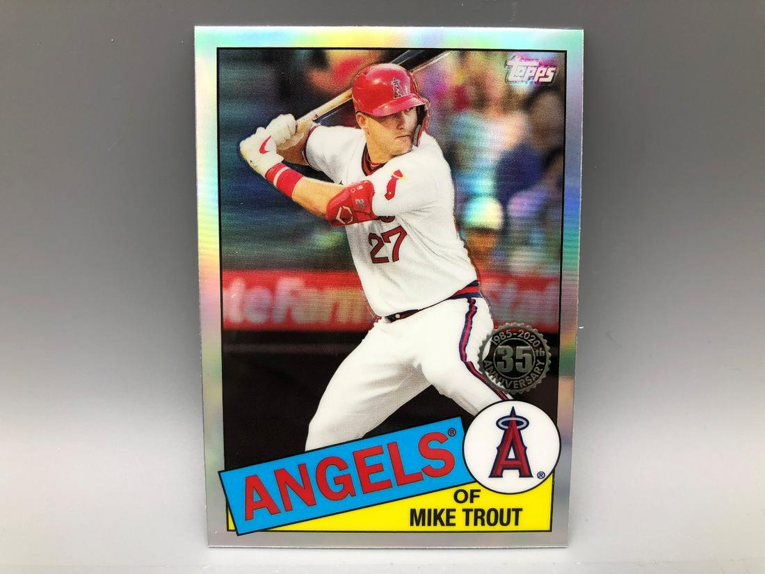 2020 Topps Chrome Mike Trout 1985 Insert Refractor (1 of 2)