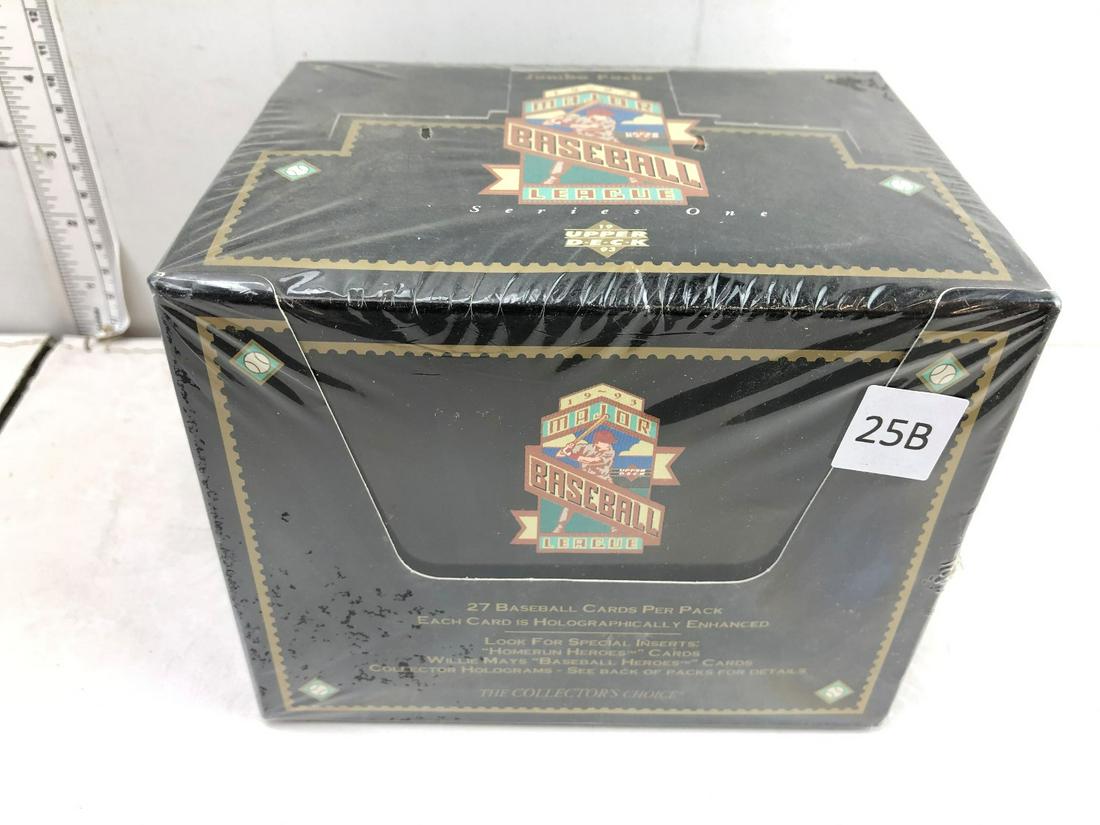 1993 Upper Deck Baseball Series 1 Unopened Jumbo Box (1 of 2)
