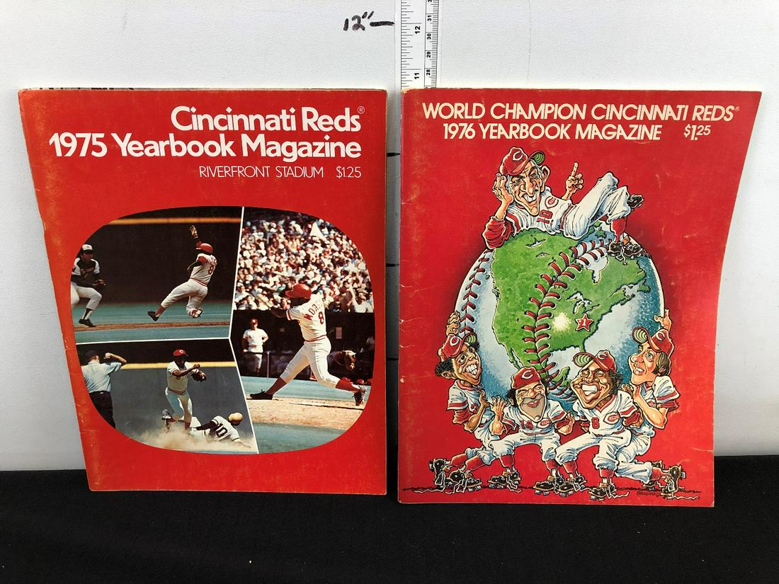 1975 & 1976 Cincinnati Reds Yearbooks (1 of 2)