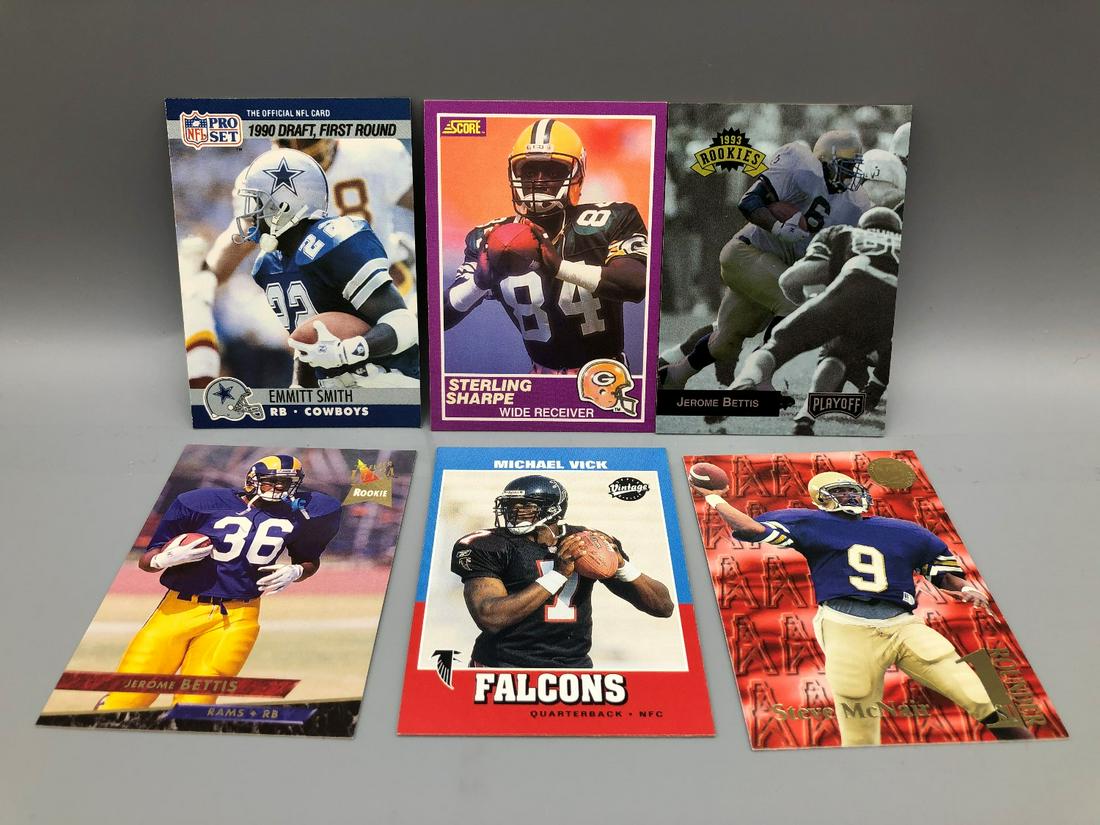Lot of Football Rookies - Emmitt Smith, Sterling (1 of 2)