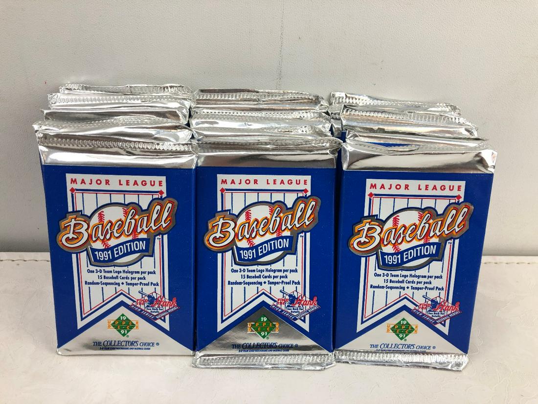 1991 Upper Deck Baseball Lot of 22 Packs (1 of 1)