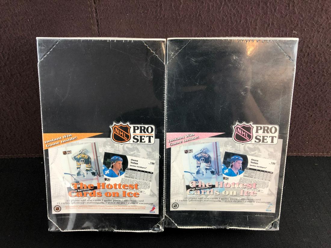 1991-92 Pro Set NHL Hockey Lot of 2 Unopened Wax Boxes (1 of 2)