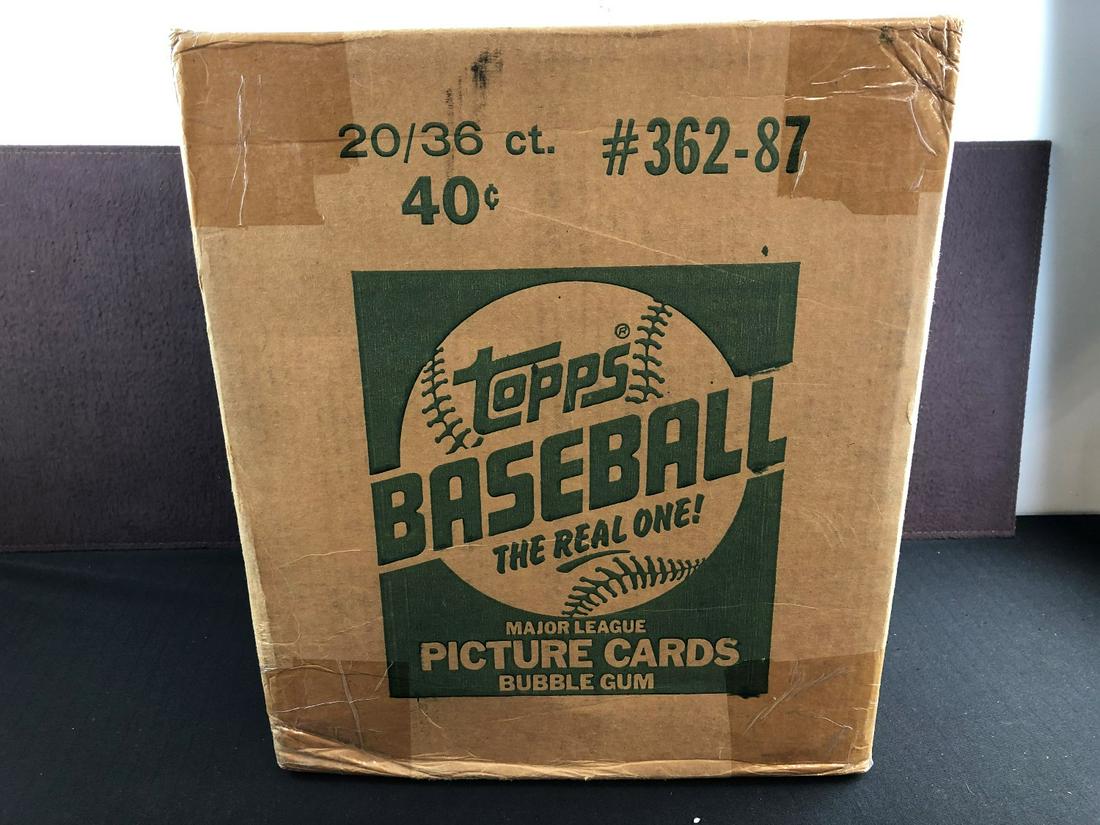 1987 Topps Baseball Full 20 Box Case - Barry Bonds, Bo (1 of 4)
