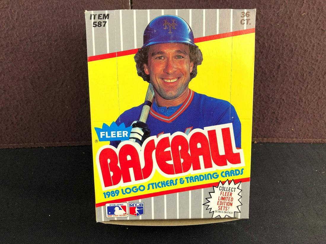 1989 Fleer Baseball Unopened Wax Box - Ken Griffey Jr (1 of 2)