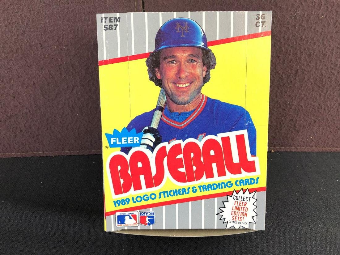 1989 Fleer Baseball Unopened Wax Box - Ken Griffey Jr (1 of 2)