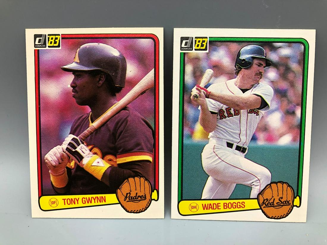 1983 Donruss Tony Gwynn #598 & Wade Boggs #586 Rookie (1 of 2)