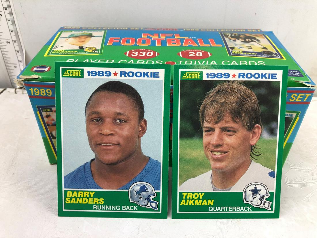 1989 Score Football with Barry Sanders & Troy Aikman: 1989 Score Football with Barry Sanders & Troy Aikman Rookies - Not a complete set