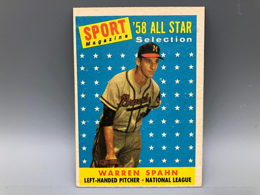 1958 Topps Warren Spahn AS #494 (1 of 2)