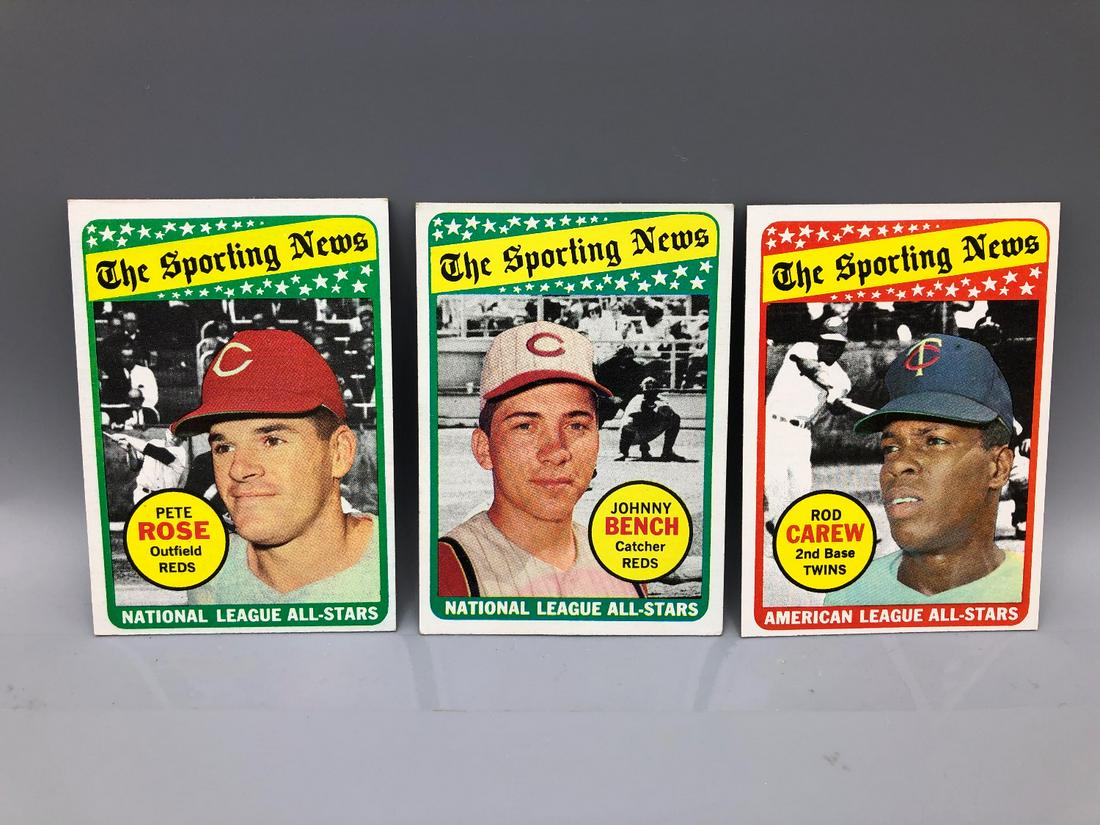 1969 Topps All Star Lot - Pete Rose, Johnny Bench, Rod (1 of 5)