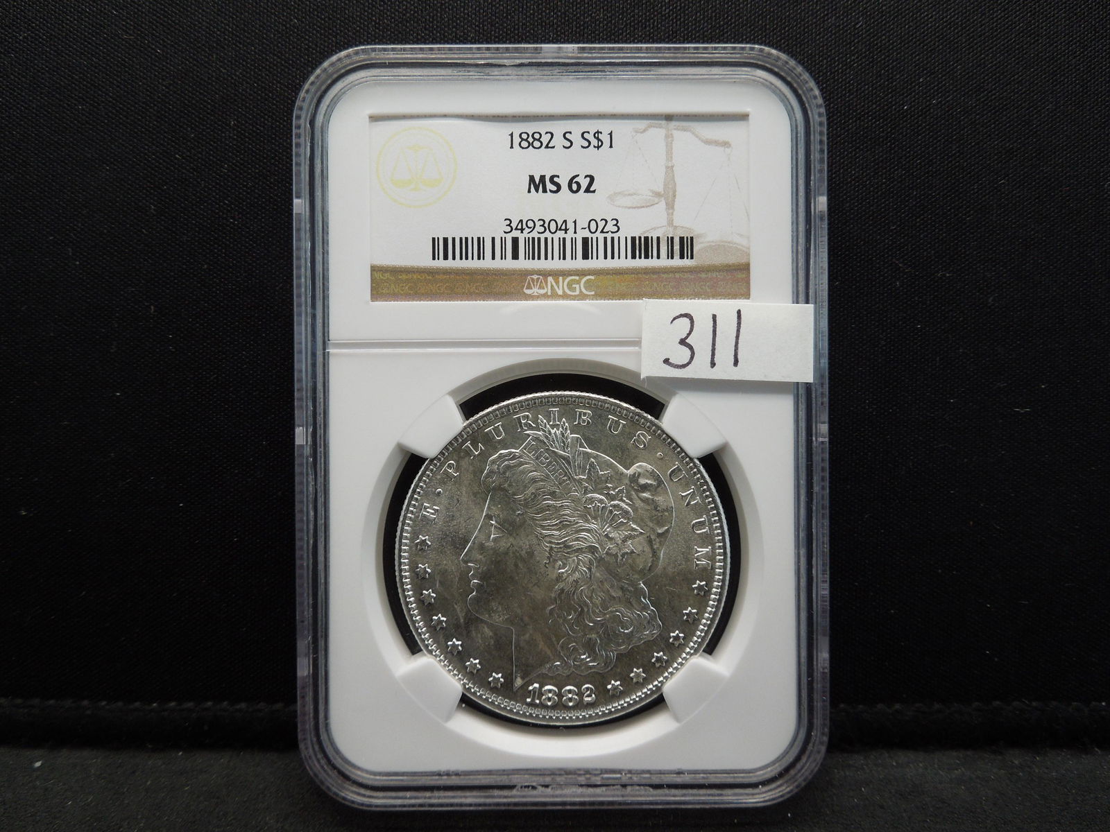 1882-S NGC MS62 Morgan Silver Dollar (1 of 4)
