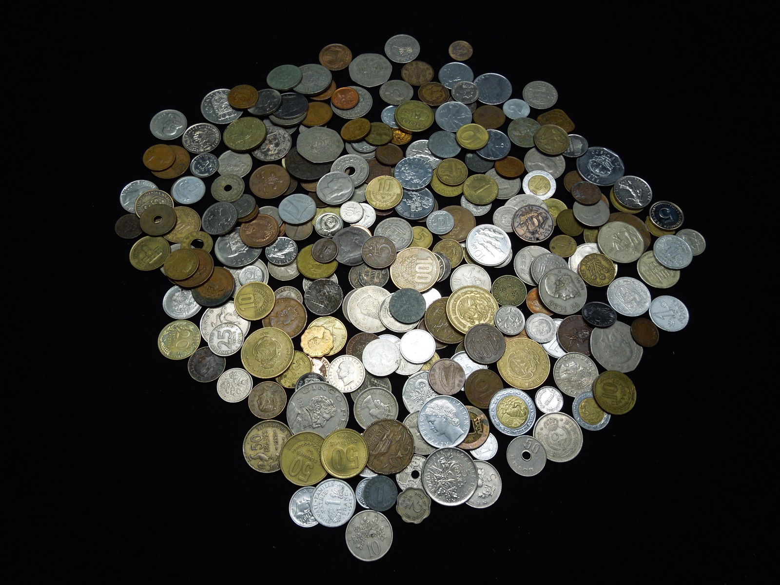2.6 Lbs. World Coins - Various Countries (1 of 6)