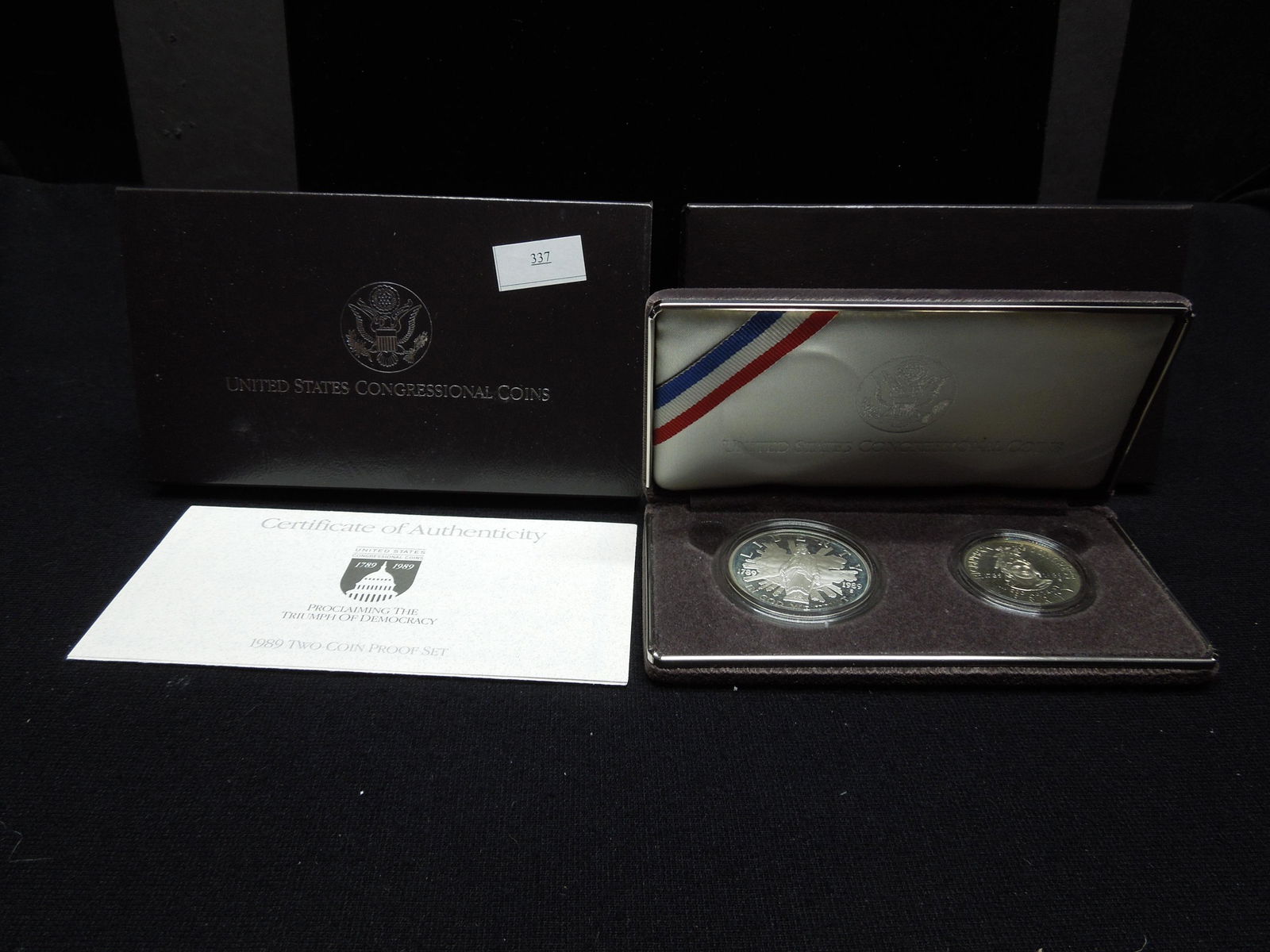 1989 U.S. Congressional Proof 2 Coin Set w/ Original (1 of 4)